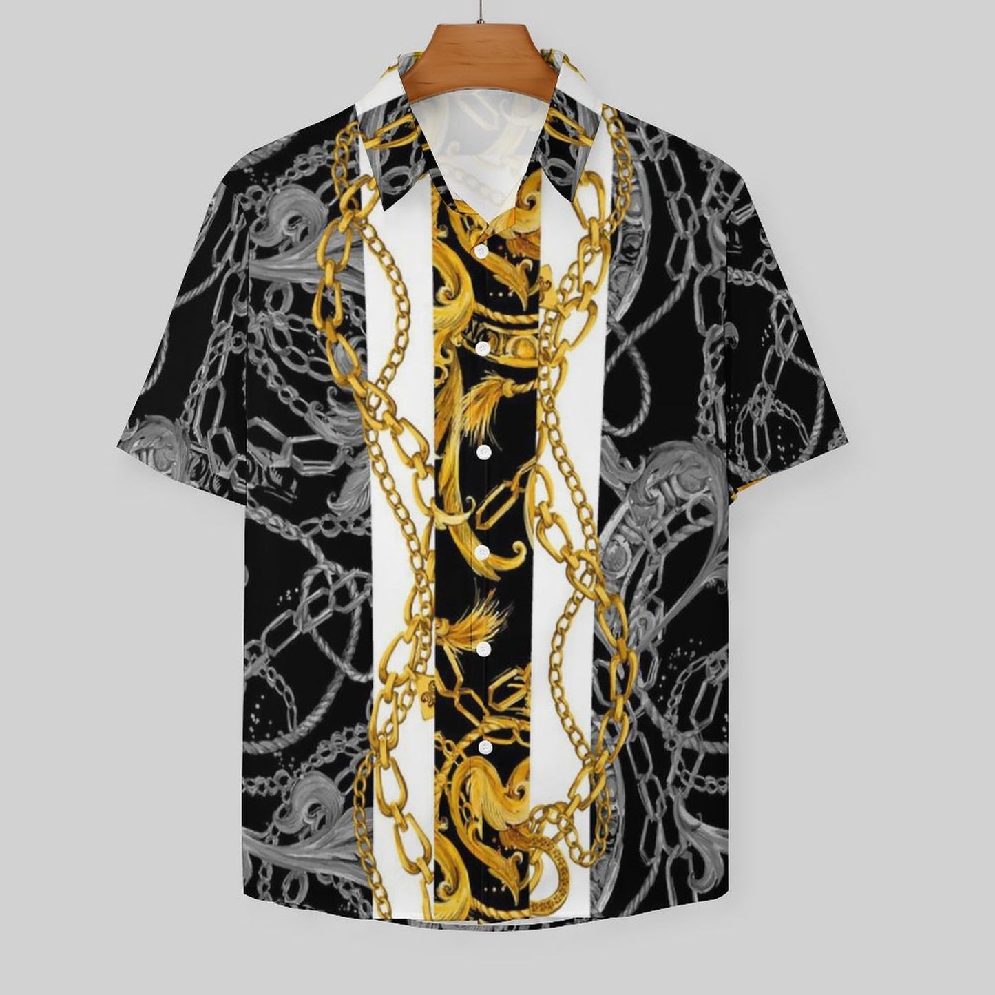 Men's Fashion Casual Printed Short Sleeve Shirts 2306101131