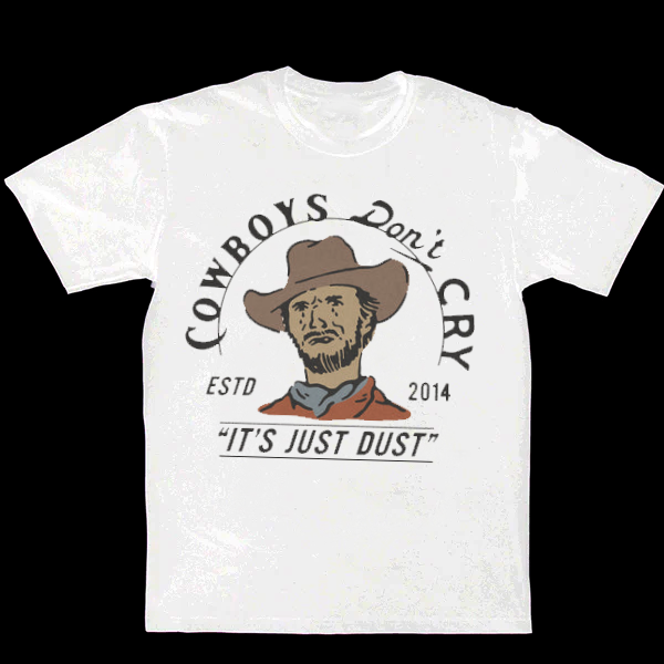 Cowboys Don't Cry Men's Casual Printed T-Shirt