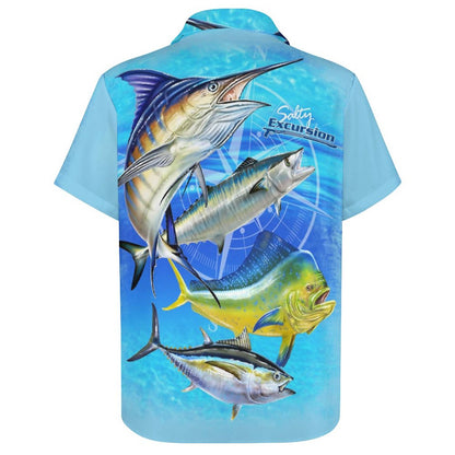 Men's Fashion Casual Printed Short Sleeve Shirts 2306101863