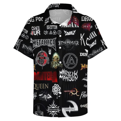 Men's Fashion Casual Printed Short Sleeve Shirts 2306101499