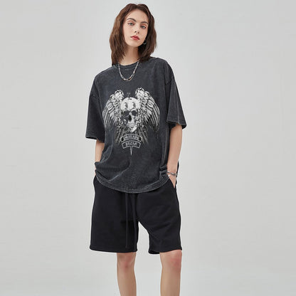 Unisex Vintage Solid Wash T-Shirts 2305101627