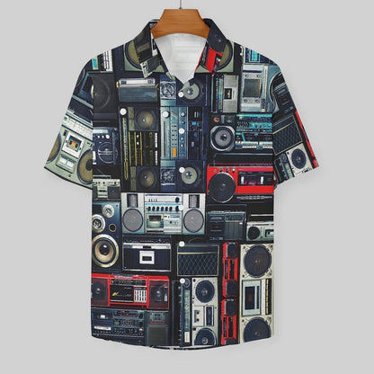 Men's Fashion Casual Printed Short Sleeve Shirts 2306101726