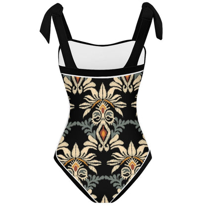 Fashion Printed One Piece Swimsuit And Cover Up 2305105225