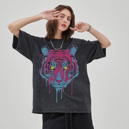 Unisex Vintage Solid Wash T-Shirts 2305101623