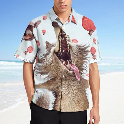 Men's Fashion Casual Printed Short Sleeve Shirts 2306100801
