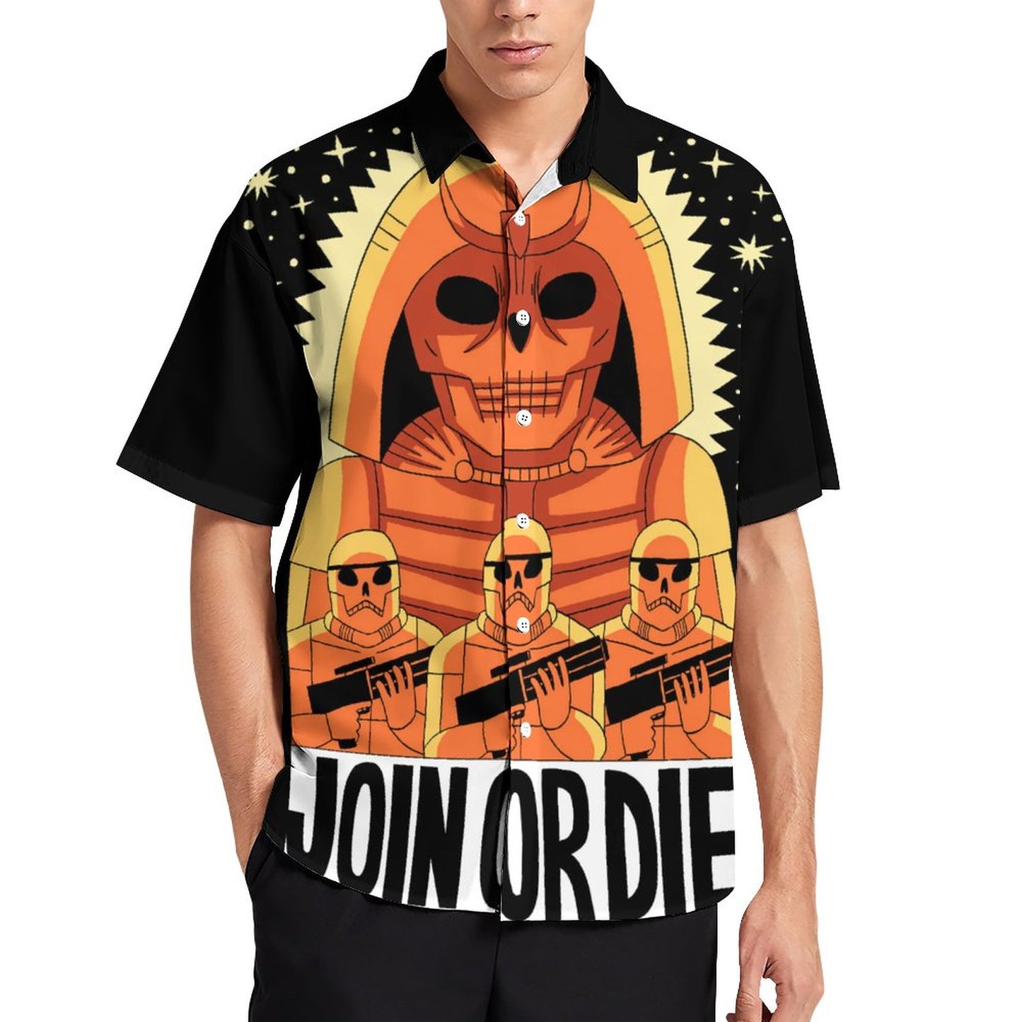 Men's Fashion Casual Printed Short Sleeve Shirts 2306104388