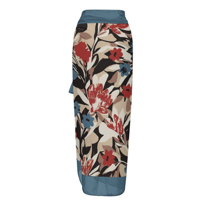 Casual Printed One-Piece Swimsuit And Cover Up 2305102409