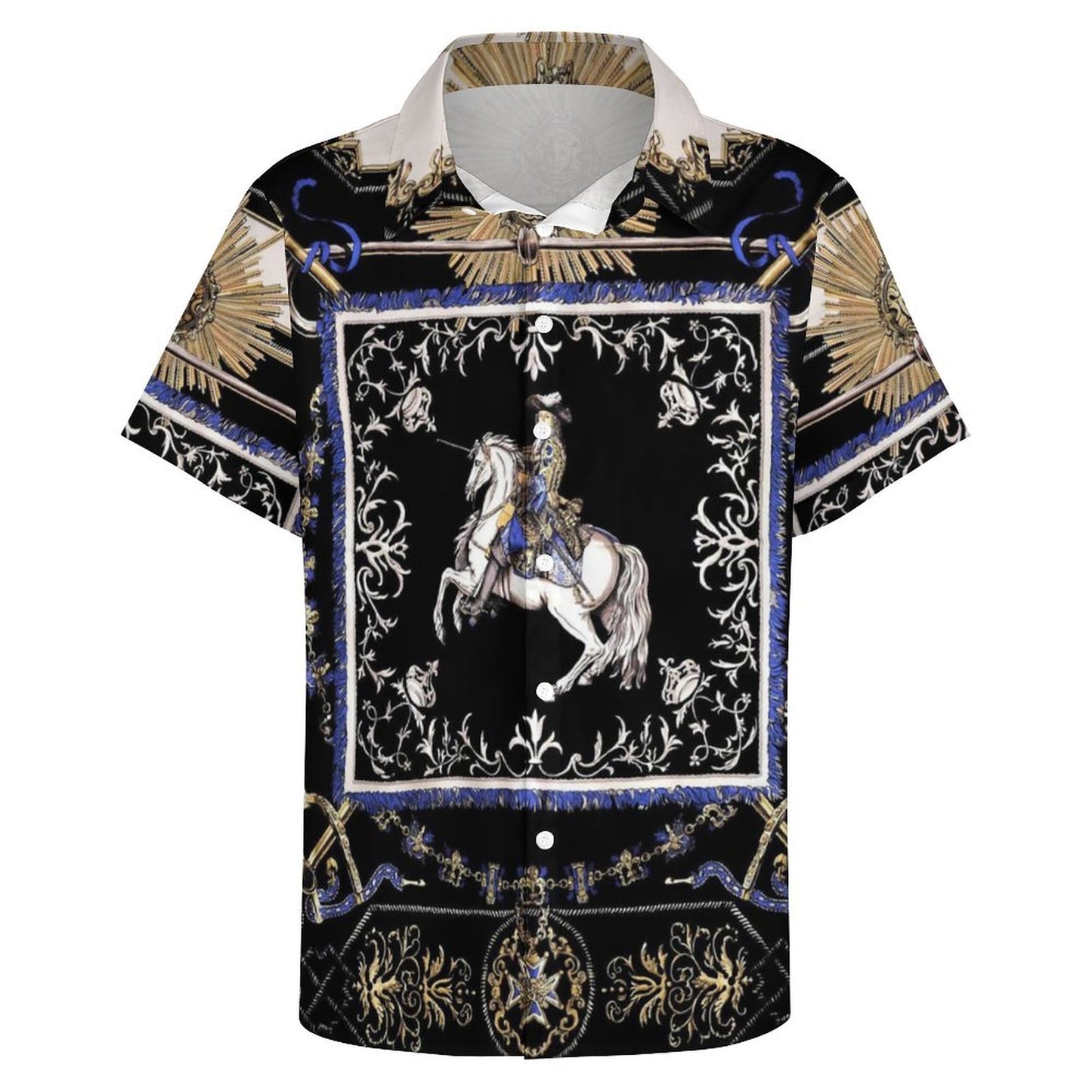 Men's Fashion Casual Printed Short Sleeve Shirts 2306101332