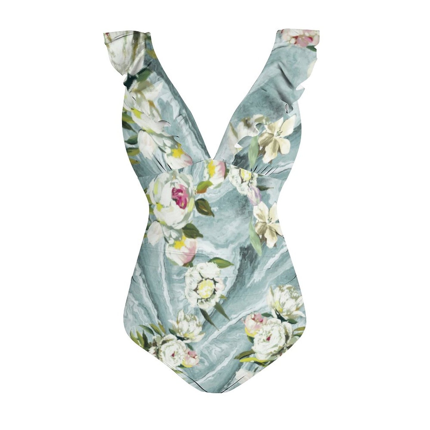 Casual Printed One Piece Swimsuit And Cover Up 2306101712