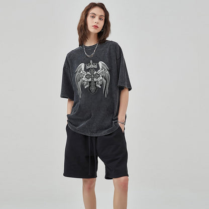 Unisex Vintage Solid Wash T-Shirts 2305101613