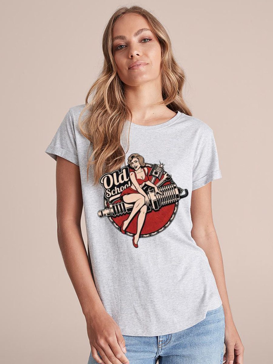 Unisex Round Neck Casual Printed Short Sleeve T-Shirt