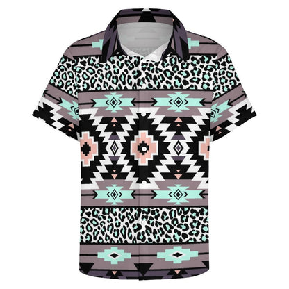 Men's Fashion Casual Printed Short Sleeve Shirts 2306101717