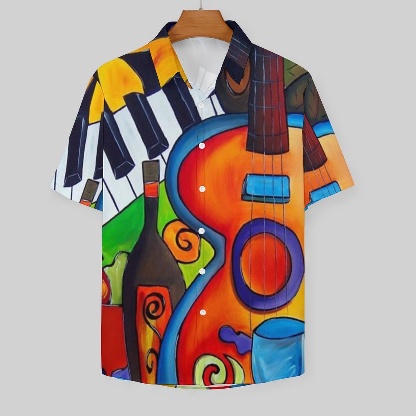 Men's Hawaiian Print Resort Shirt 2305102019