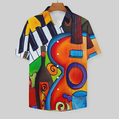 Men's Hawaiian Print Resort Shirt 2305102019