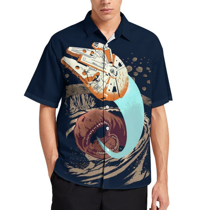 Men's Fashion Casual Printed Short Sleeve Shirts 2306101395