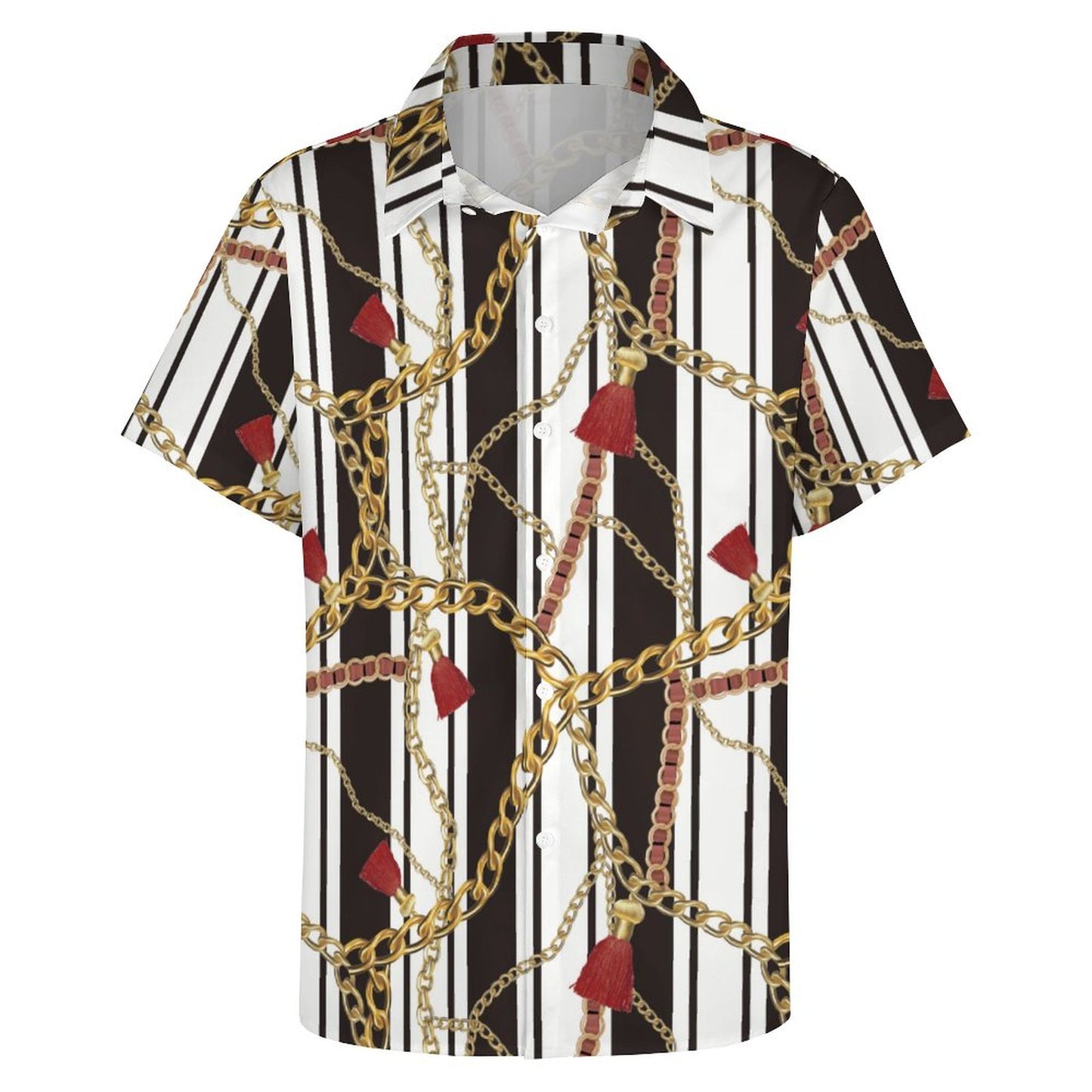 Men's Fashion Casual Printed Short Sleeve Shirts 2306100014