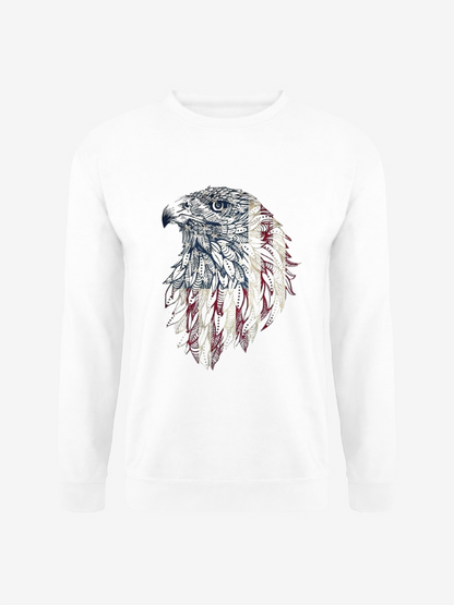 Unisex Round Neck Casual Printed Long Sleeve Sweatshirt