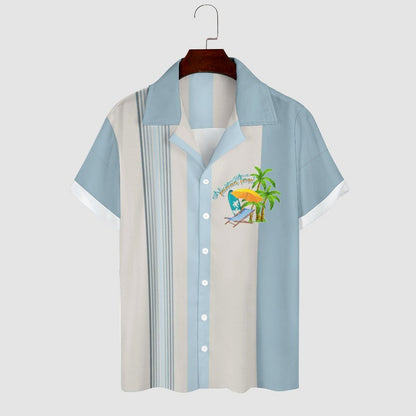 Men's Hawaiian Print Casual Shirt 2304107070