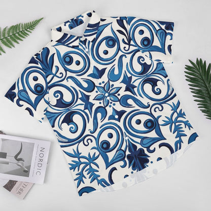 Men's Fashion Casual Printed Short Sleeve Shirts 2306100440