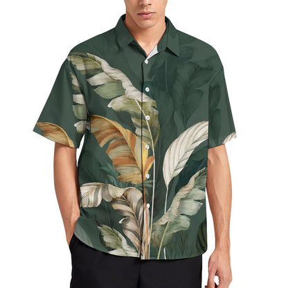 Men's Hawaiian Print Resort Shirt 2305101470