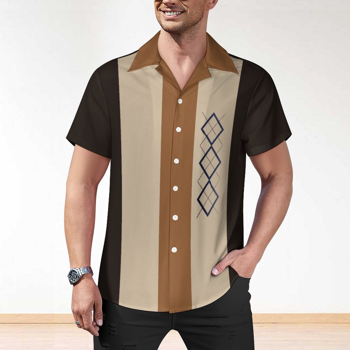 Men's Hawaiian Casual Short Sleeve Shirt 2305101270