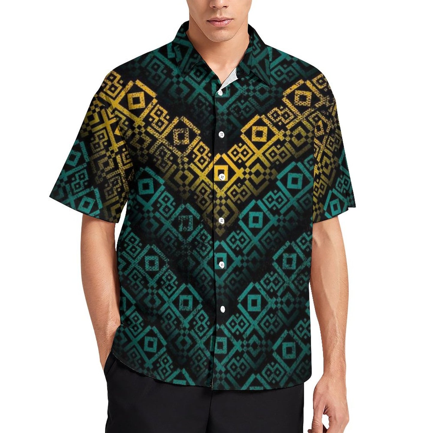 Men's Fashion Casual Printed Short Sleeve Shirts 2306102201