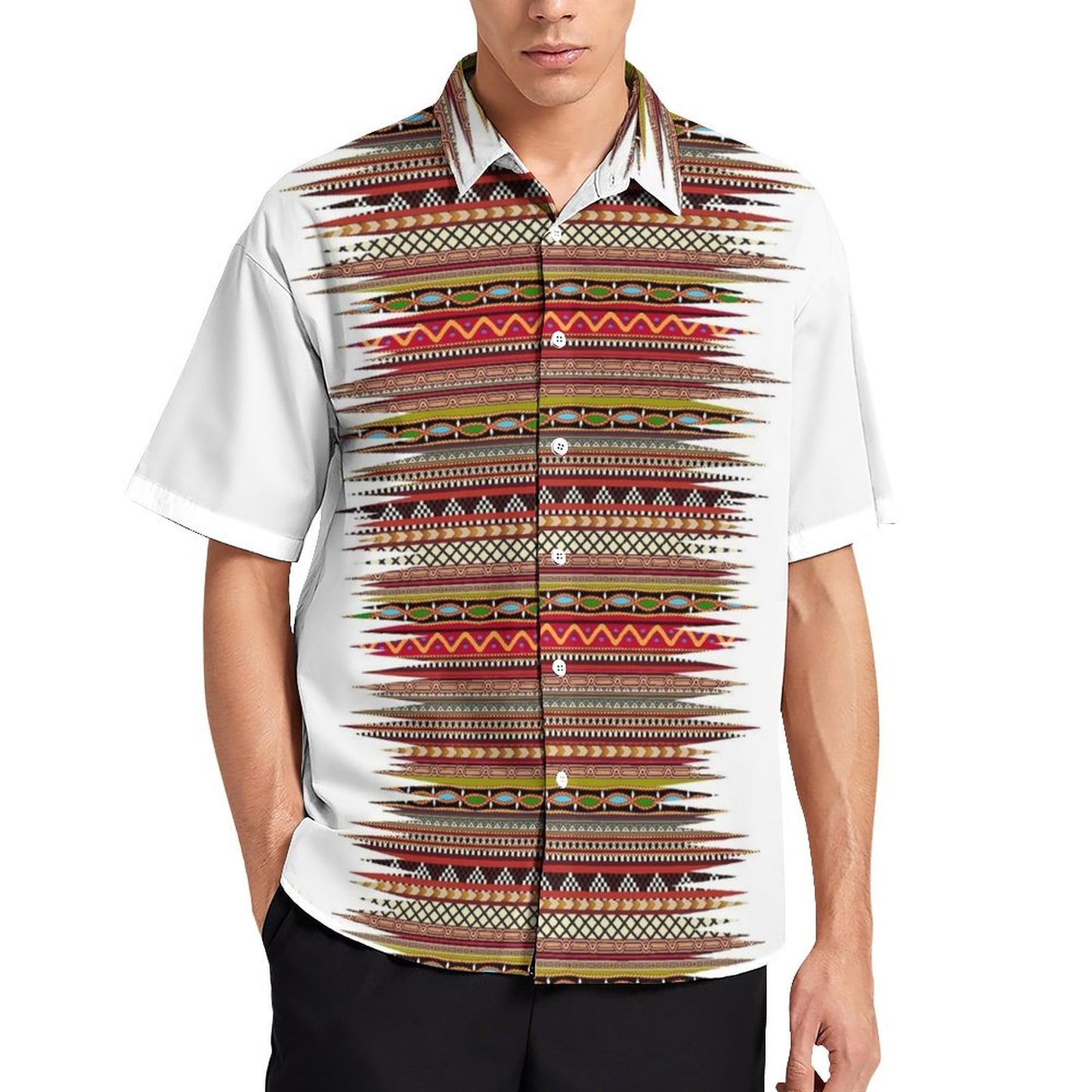 Men's Fashion Casual Printed Short Sleeve Shirts 2306101505