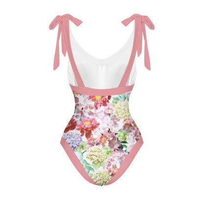 Casual Printed One-Piece Swimsuit And Cover Up 2305102665