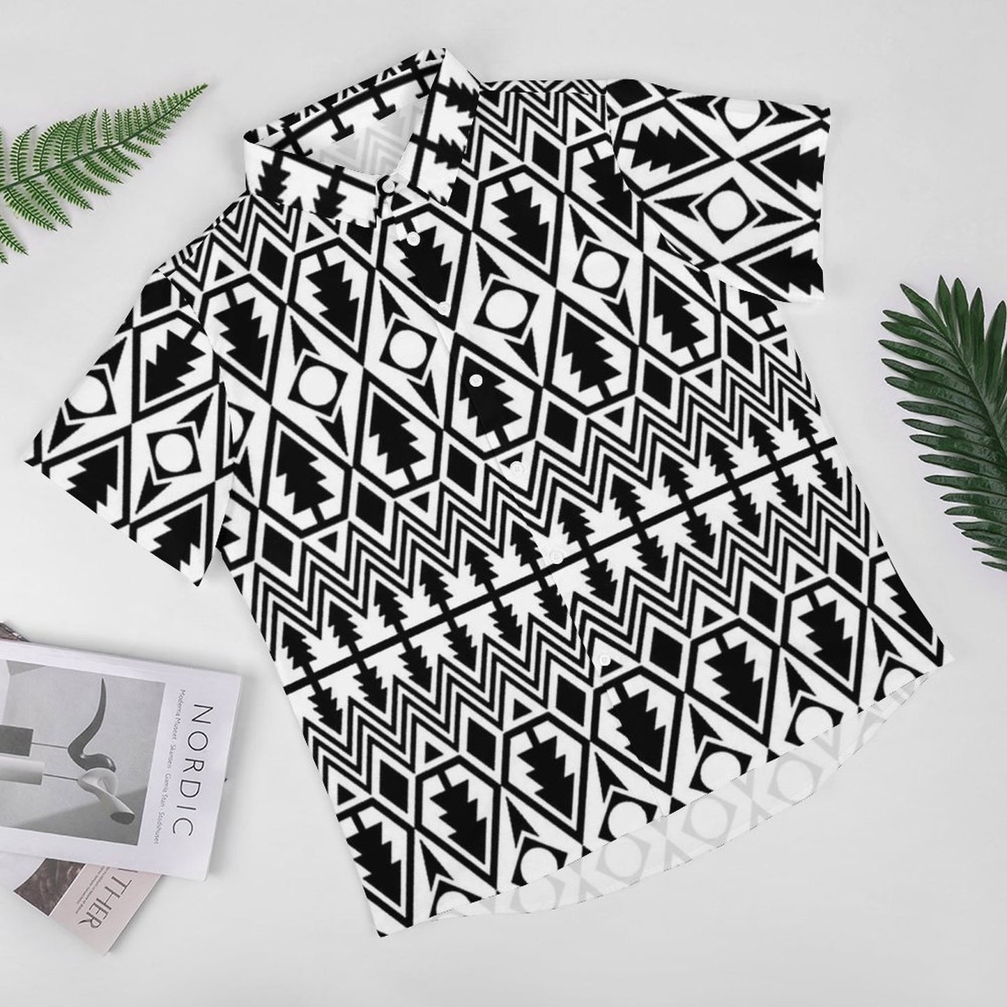 Men's Fashion Casual Printed Short Sleeve Shirts 2306101719