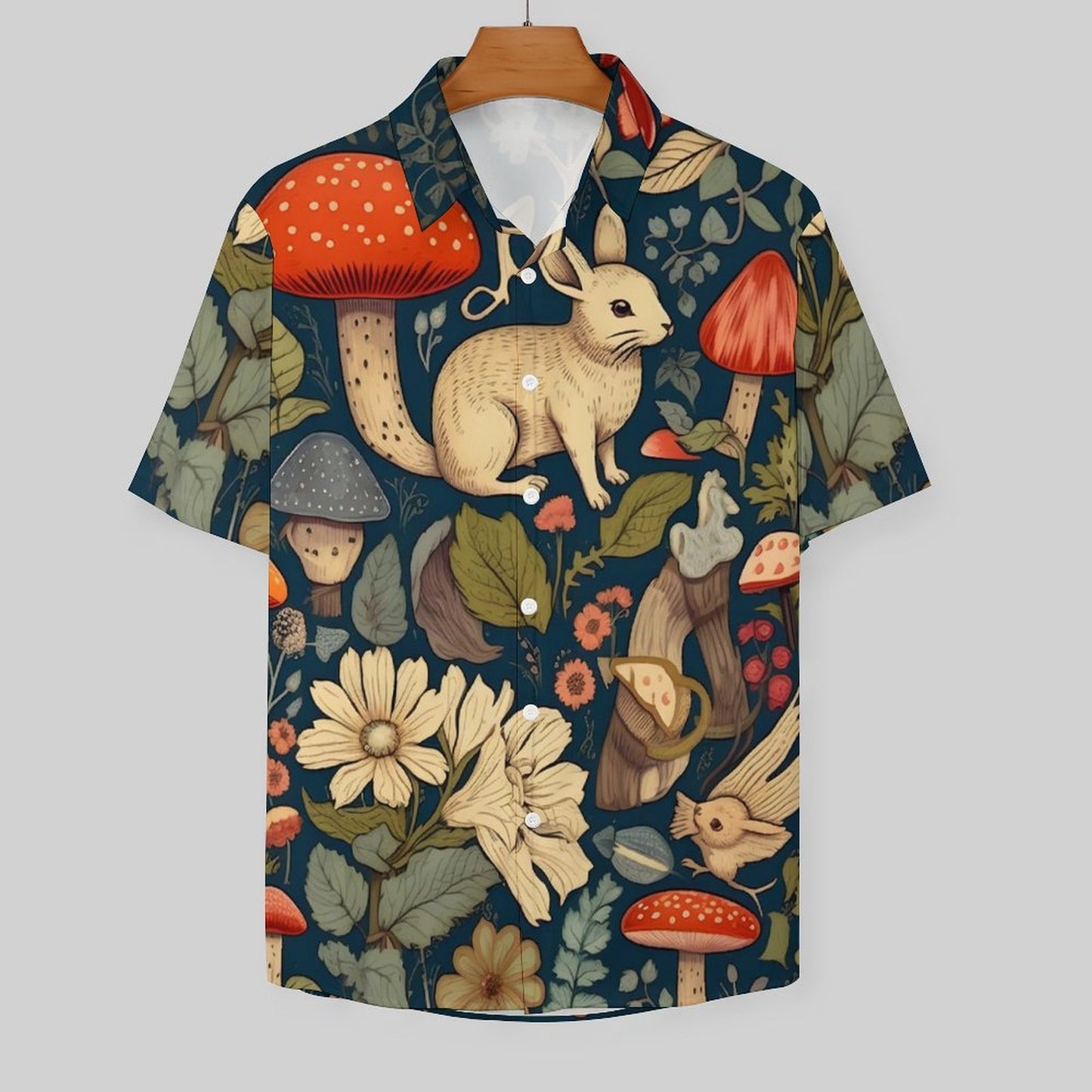 Men's Fashion Casual Printed Short Sleeve Shirts 2305106989