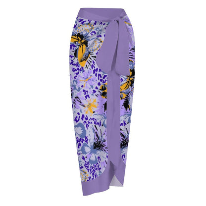 Casual Printed One-Piece Swimsuit And Cover Up 2305102425
