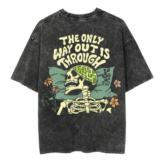Mens Cotton Wash Solid T-Shirts Oversized Unisex Short Sleeve Streetwear Rap Hip Hop Basic Tee Tops