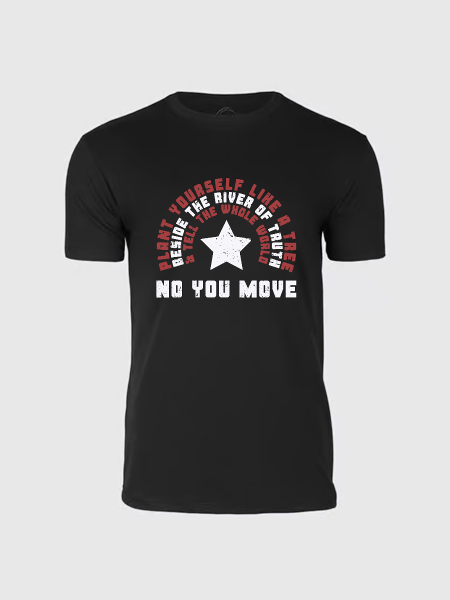 Men's Casual Marvel No You Move Printed Round Neck Short Sleeve T-Shirt