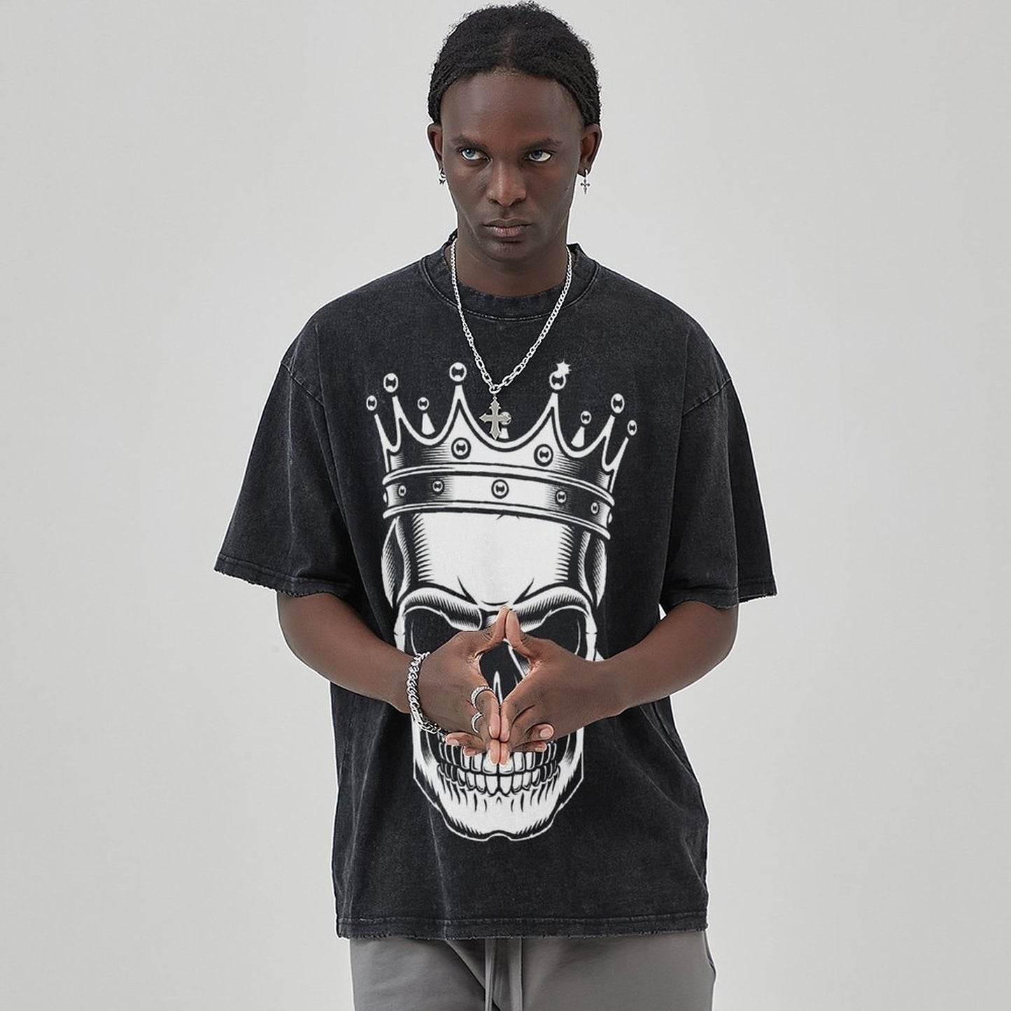 Unisex Vintage Solid Wash T-Shirts 2305101609
