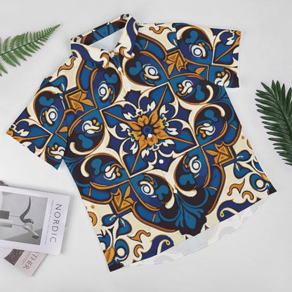 Men's Fashion Casual Printed Short Sleeve Shirts 2306100438