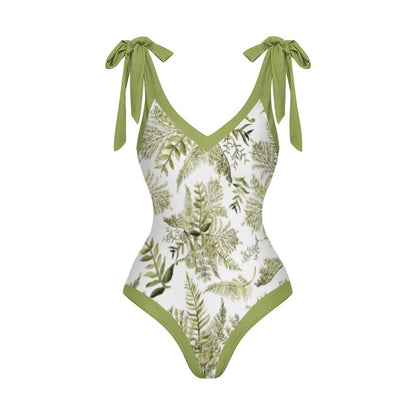 Casual Printed One-Piece Swimsuit And Cover Up 2305102670