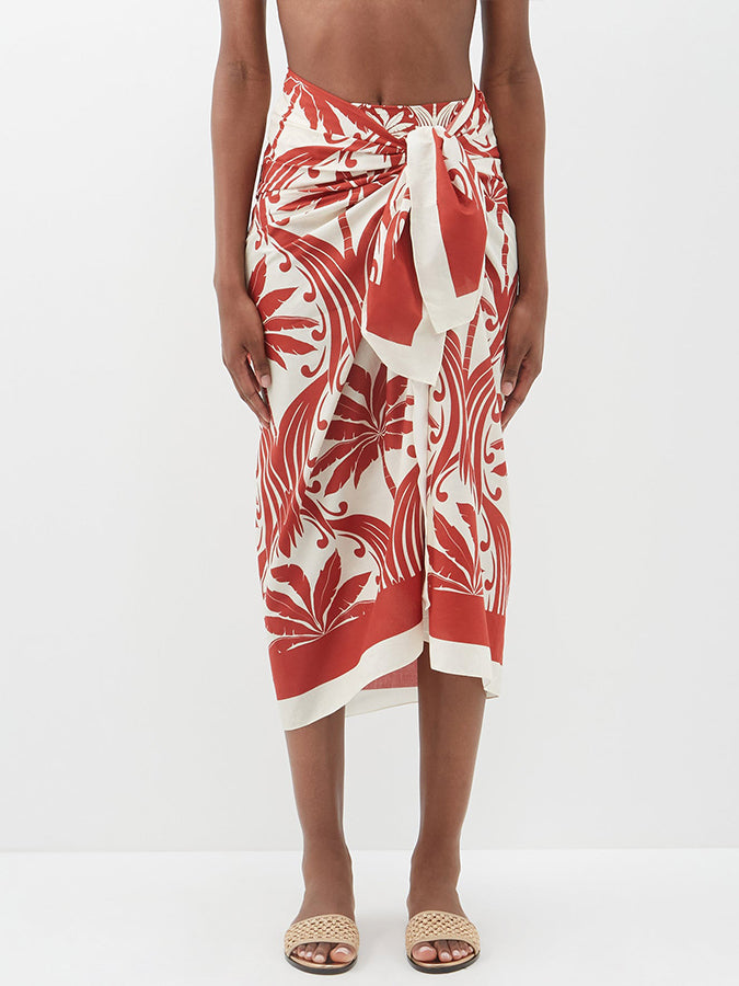 Vintage Fashion Print Beach Bikini and Cover Up