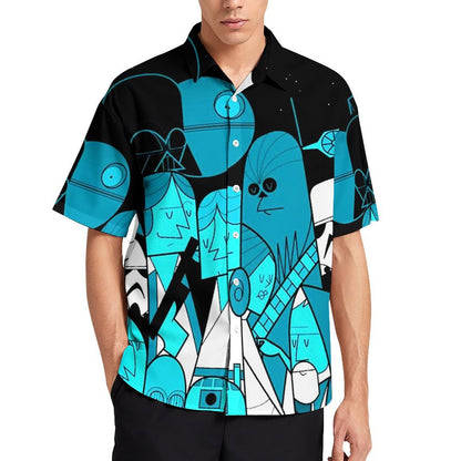 Men's Fashion Casual Printed Short Sleeve Shirts 2306101602