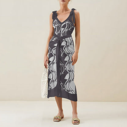 Casual Printed One-Piece Swimsuit And Cover Up 2305102468
