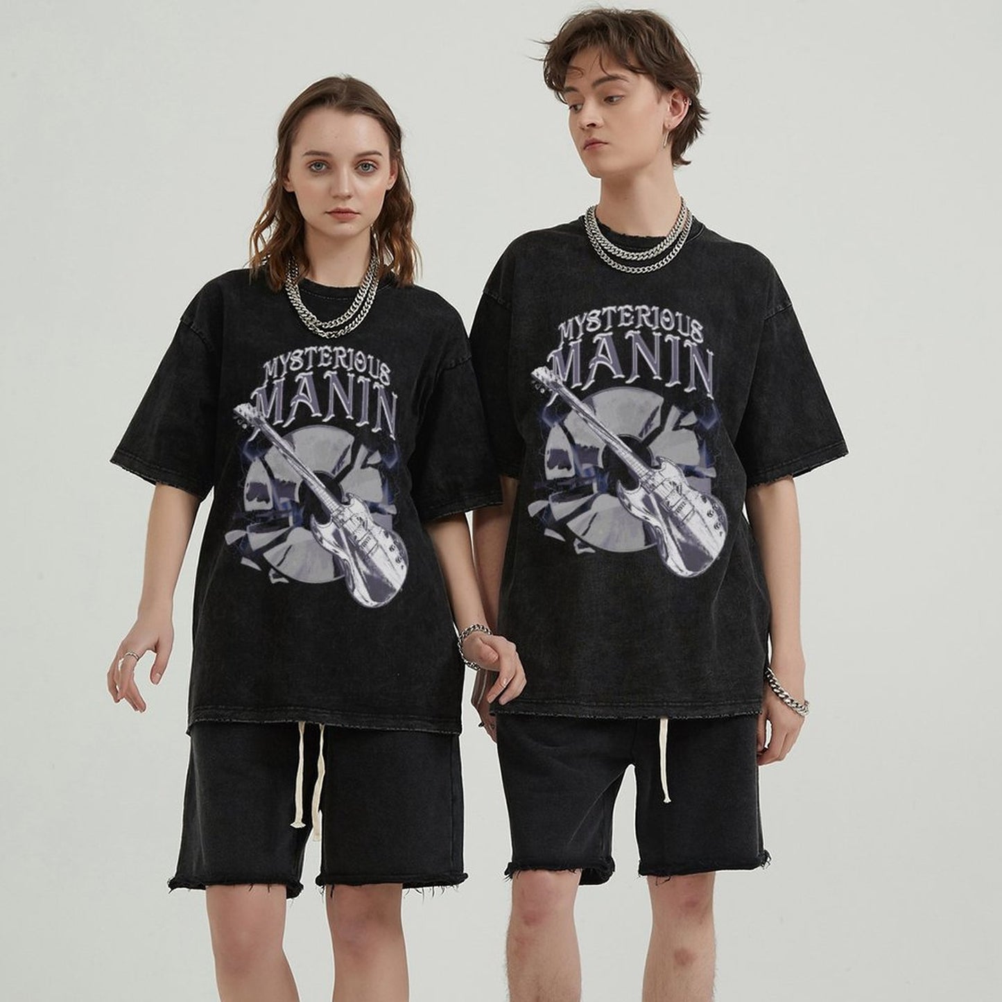 Unisex Vintage Solid Wash T-Shirts 2305102841