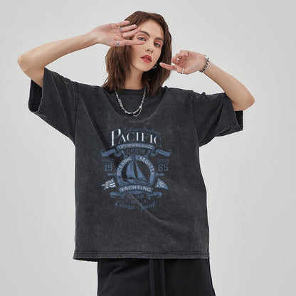 Unisex Vintage Solid Wash T-Shirts 2305101921