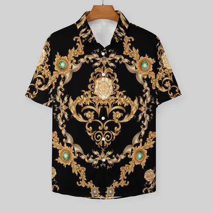Men's Fashion Casual Printed Short Sleeve Shirts 2306100961