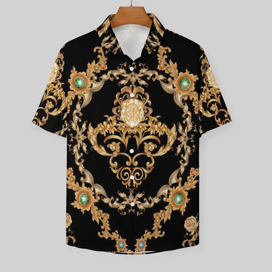Men's Fashion Casual Printed Short Sleeve Shirts 2306100961