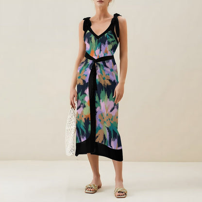 Casual Printed One-Piece Swimsuit And Cover Up 2305104146