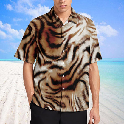 Men's Fashion Casual Printed Short Sleeve Shirts 2305107053