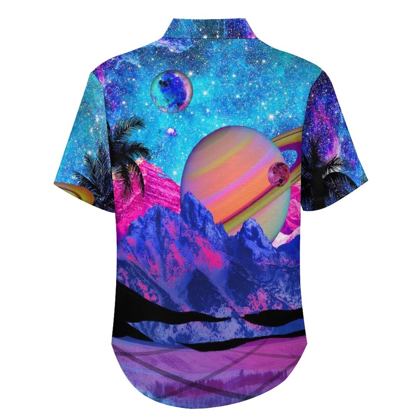 Men's Star Print Vacation Hawaiian Shirt 2306104580