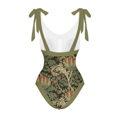 Casual Printed One-Piece Swimsuit And Cover Up 2305102692