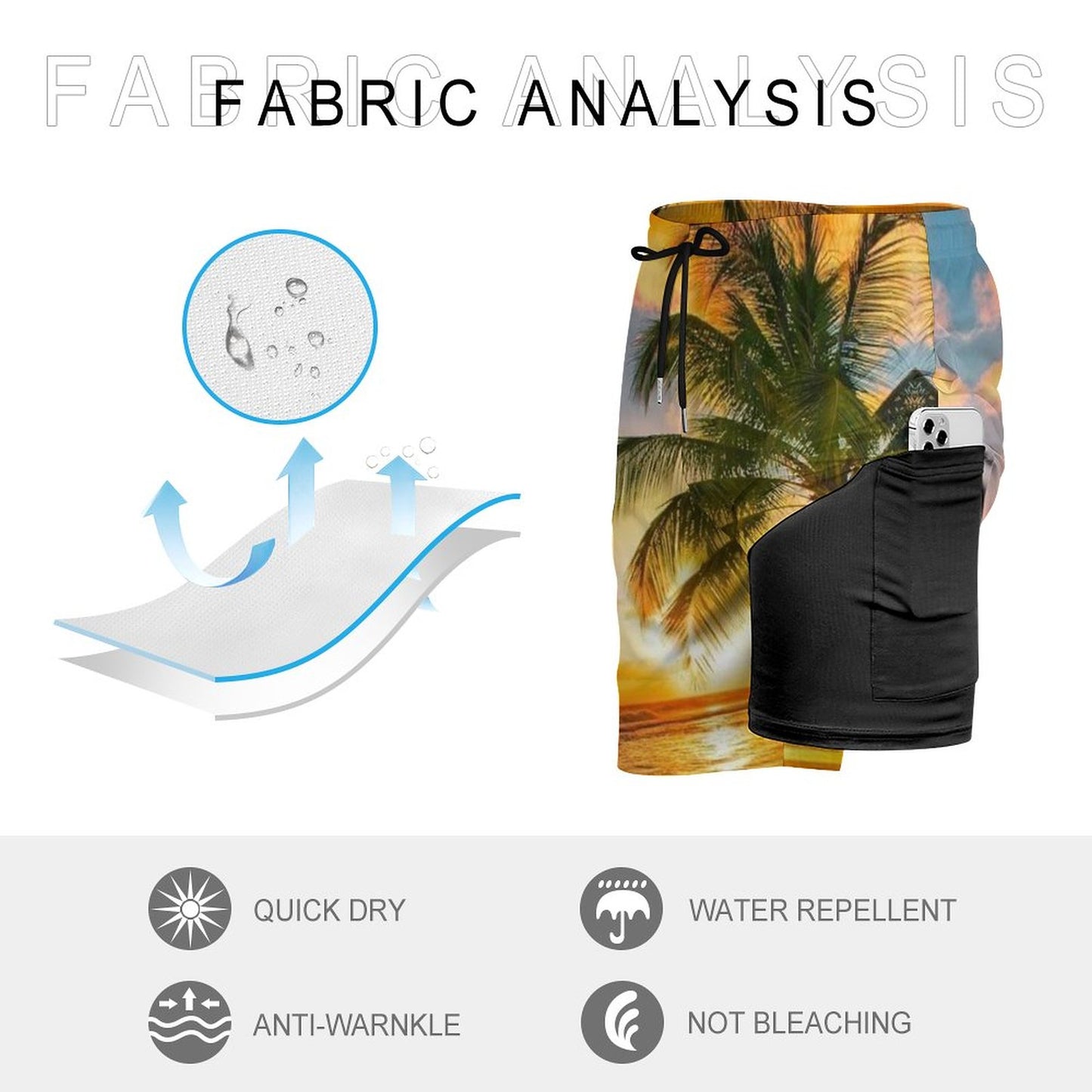 Men's sports fashion beach shorts 2304103718
