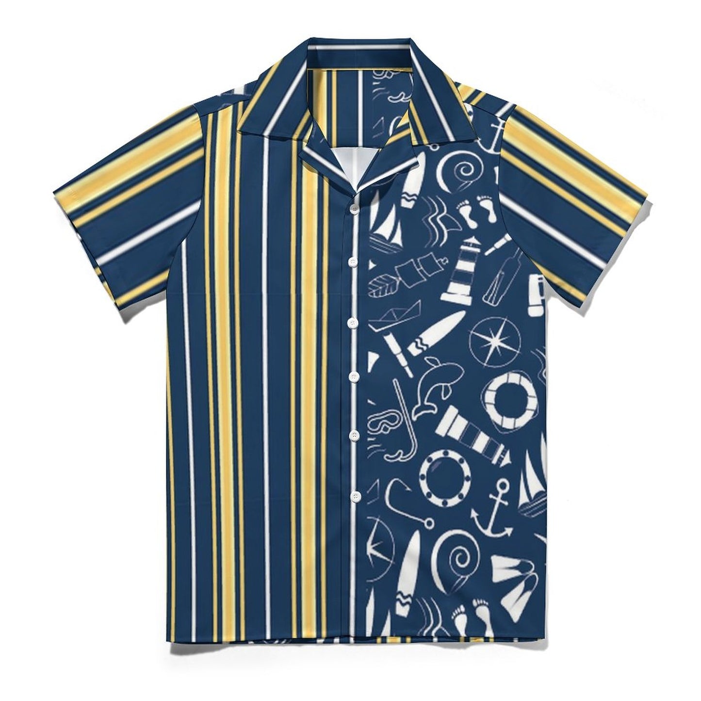 Men's Hawaiian Print Casual Shirt 2304104637