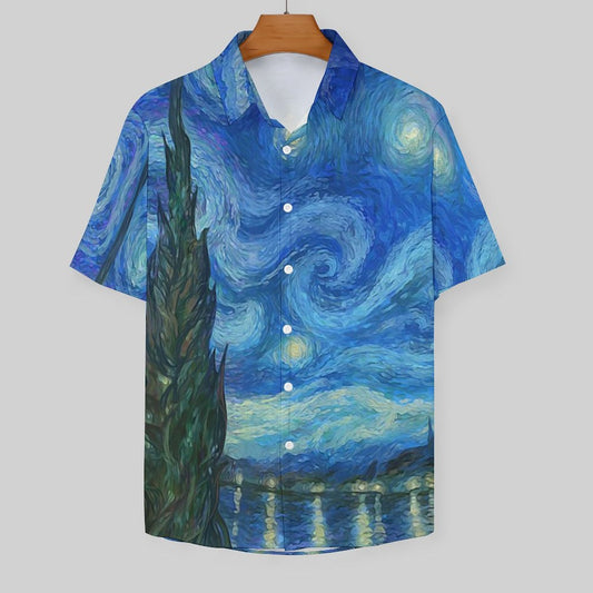 Men's Hawaiian Print Resort Shirt 2305101784
